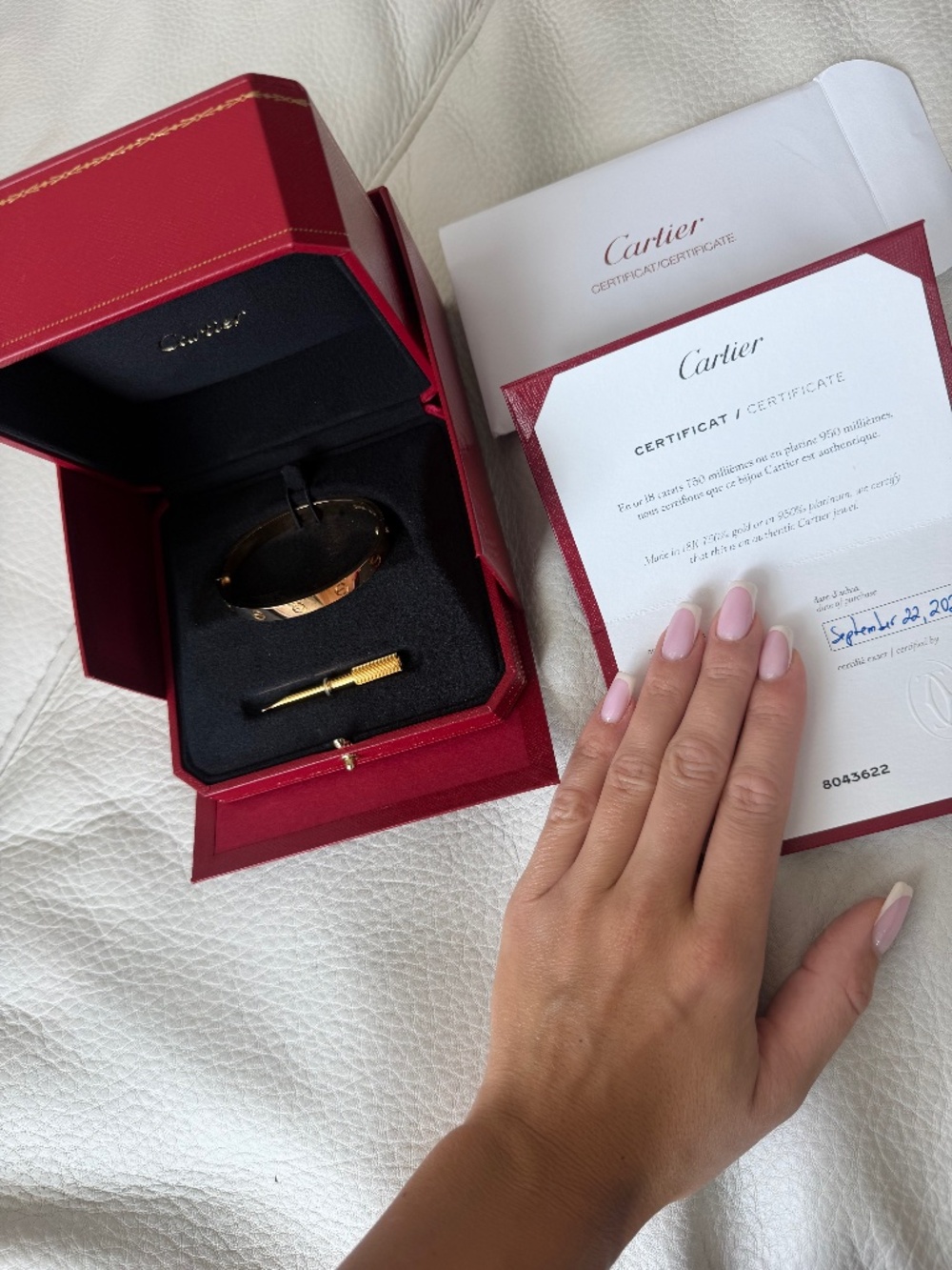 Cartier LOVE Bracelet – Classic Model – 18K Yellow Gold – Size 17